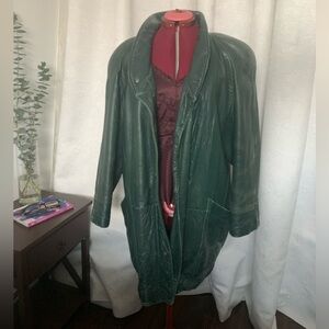 Men's Green Leather Jacket